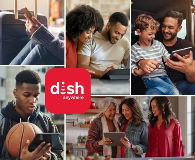 DISH Anywhere stream on up to 5 devices